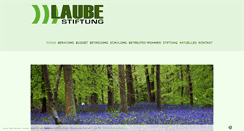 Desktop Screenshot of laube-stiftung.de