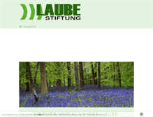 Tablet Screenshot of laube-stiftung.de